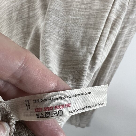 Free People Beach Sweater Womens S/M Cocoon Cowl Neck Pullover Tan Ivory - Picture 6 of 7